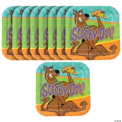Scooby Doo Large Square Dinner Plates 8 Pk